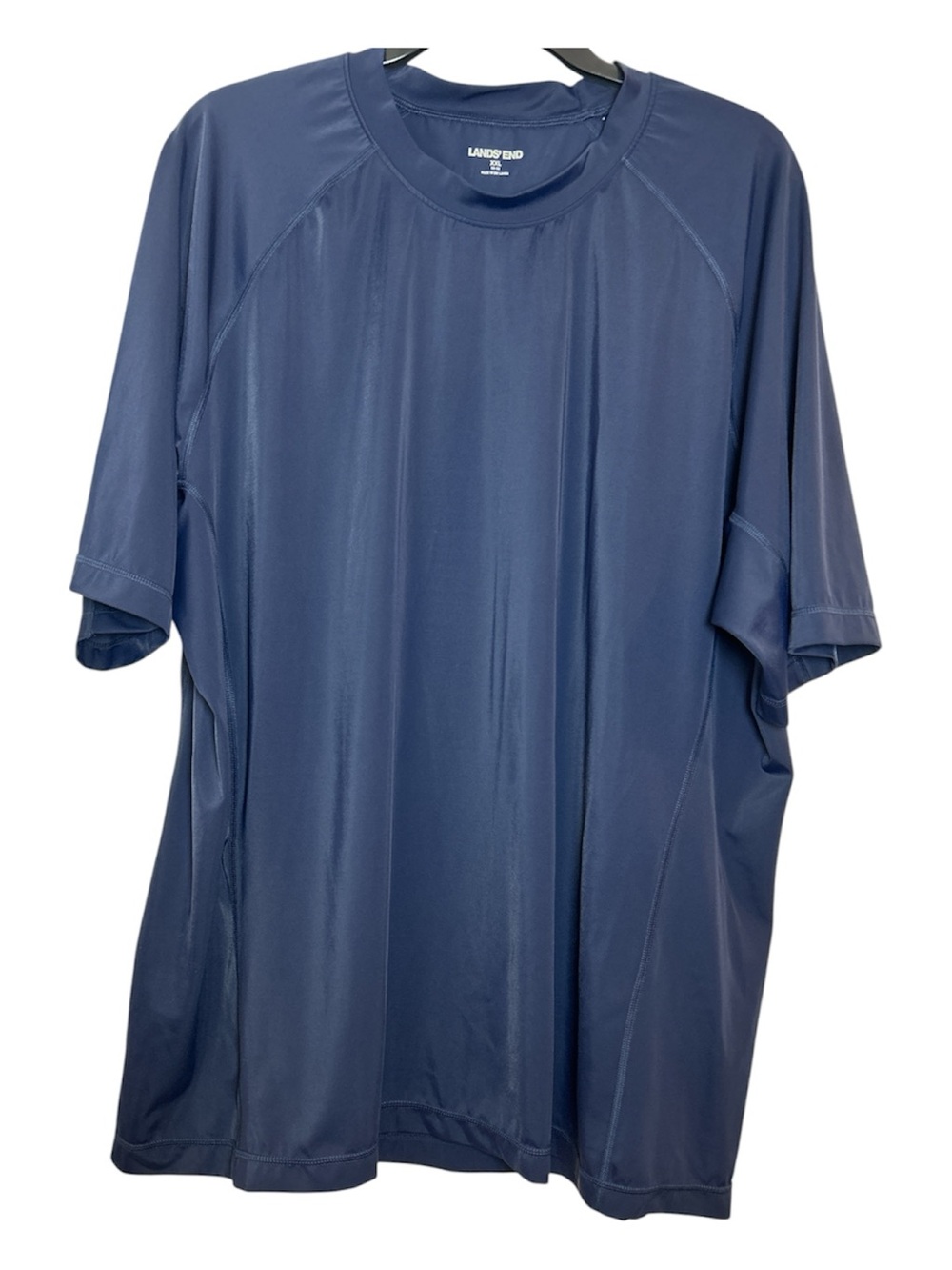 Lands' End Men's Short Sleeve Swim Tee Rash Guard Size XXL